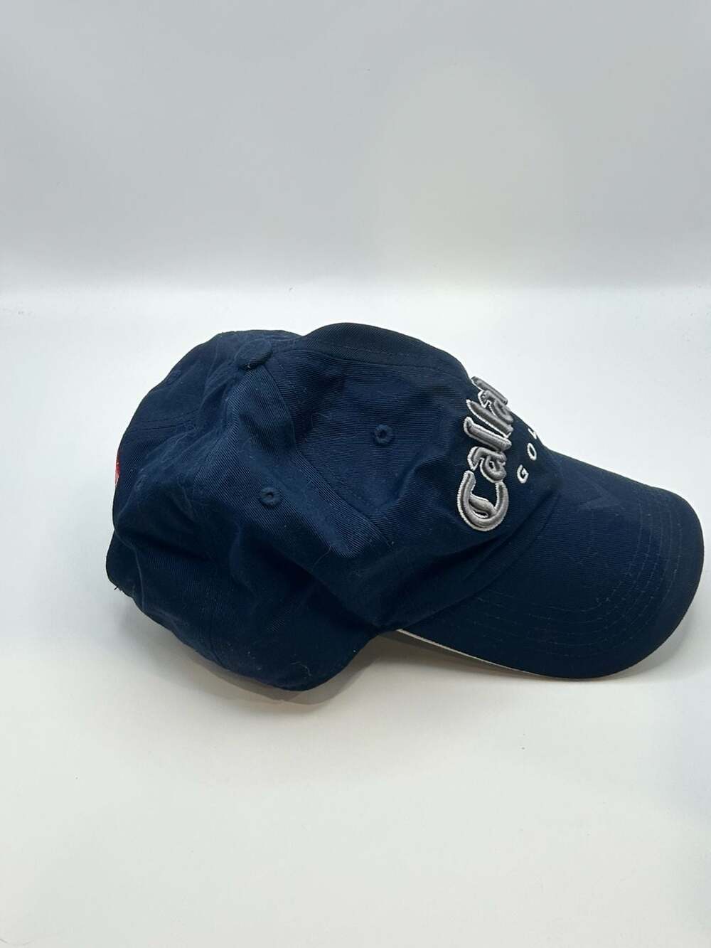 Callaway Golf Navy Blue Adjustable Strapback Hat with USA Flag Detail - Picture 8 of 9